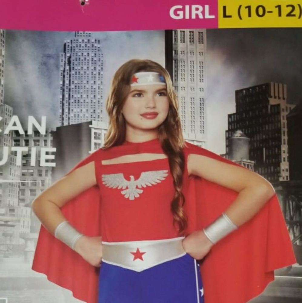 Girl American Hero Halloween Costume
